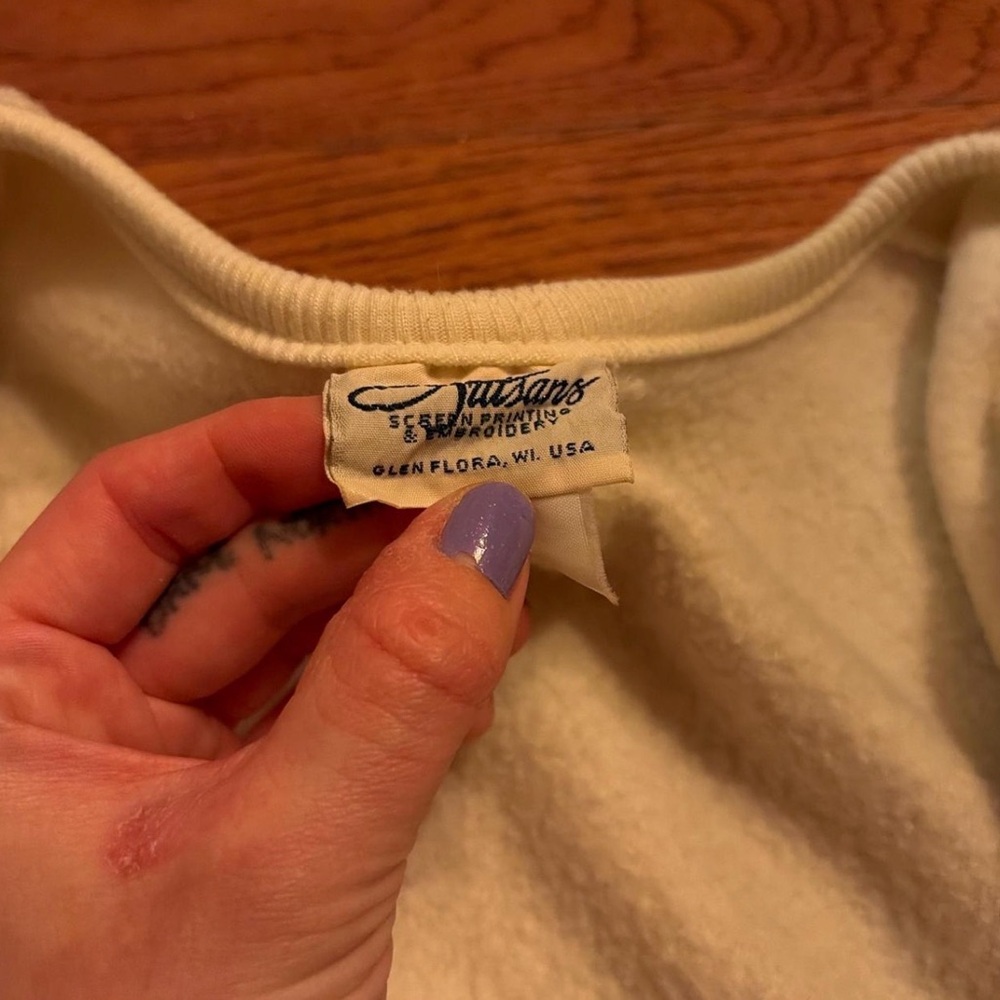 Cream Cardigan with Nautical Design - Picture 2 of 2